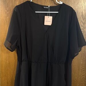 BloomChic Black V-Neck dress